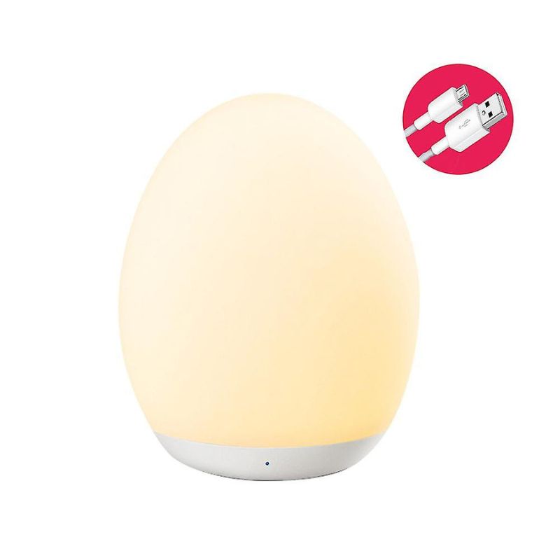 Led Baby Night Light, Usb Rechargeable Bedside Table Lamp, Touch 7 Color Rgb Gradient