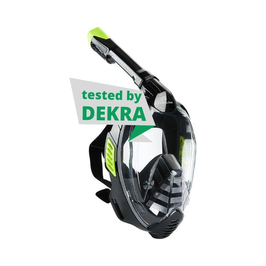 Khroom® DEKRA® tested CO2 safe snorkel mask full face for adult and children 2019-2020 - 2021 | Diving/scuba mask | snorkel mask for snorkeling