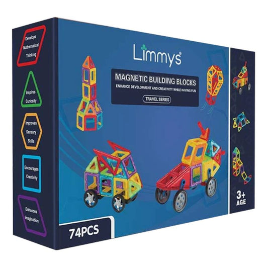 Limmys Magnetic Building Blocks 74 PCS