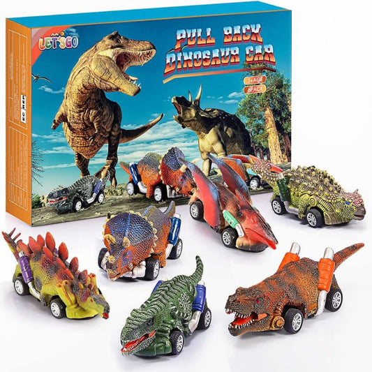 Boys Gifts Age 3-9, Wikitor Dinosaur Toys Pull Back Cars