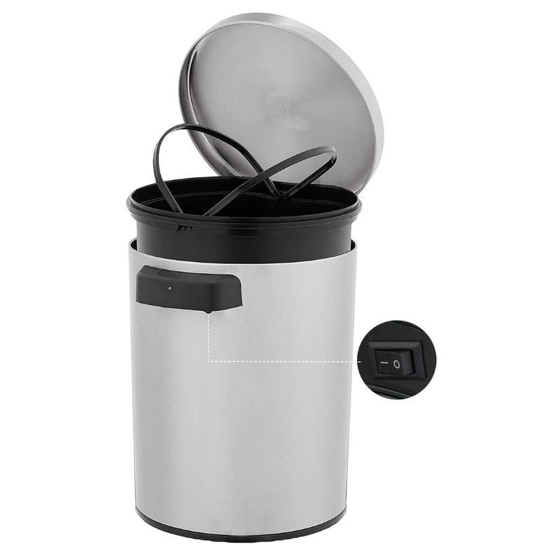 Amazon Basics Automatic Stainless Steel Dustbin