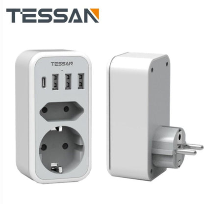 Tessan TS-328 power strip, 3 sockets