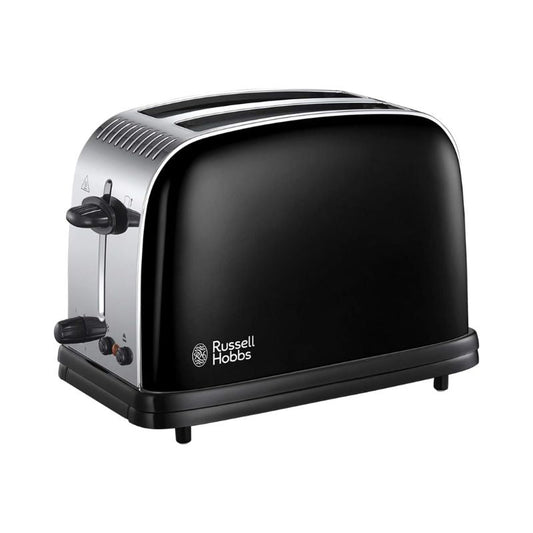 Russell Hobbs 23331 Stainless Steel 2 Slice Toaster, Black