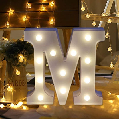 ight Up Letters,SMYTShop Warm White LED Letter Light Up Alphabet Letter Lights for Festival Decorative Letter Party Wedding (M)