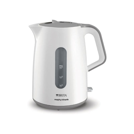 Morphy Richards White Brita Filter 120011 Electric Jug Kettle, 3000 W, New-White