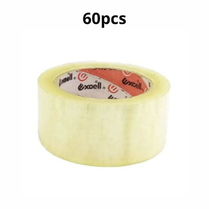 Scotch Tape 2.5 Inch | Transparent Packing Tape | Wide Stationary Tape 2.5 Inch pack of 60